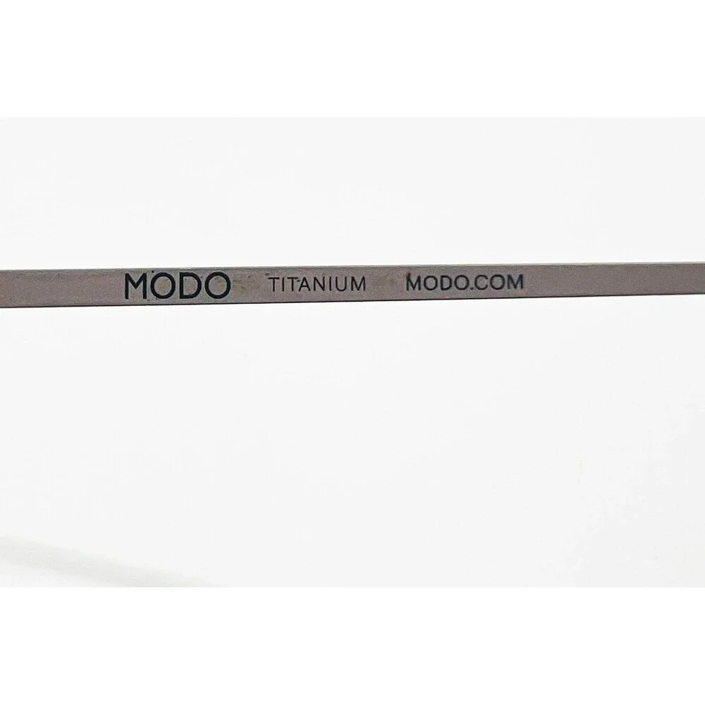 Modo Eyeglasses Mens Black Titanium Half Rim Rectangular Frame 4259 57-19-148